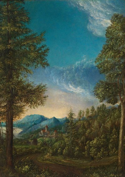 Paysage avec château, vers 1525 - Albrecht Altdorfer
