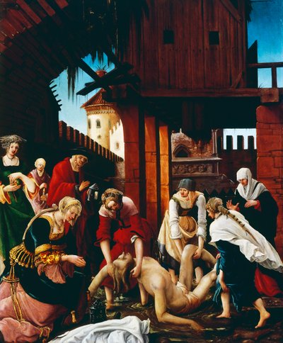 Récupération du corps de Saint Sébastien, c. 1510 - Albrecht Altdorfer