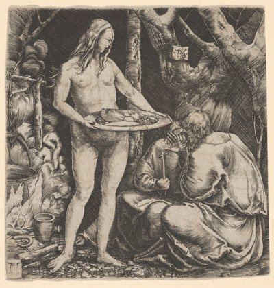 La tentation des deux ermites - Albrecht Altdorfer
