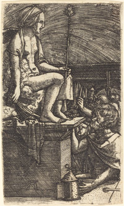 La Courtisane romaine (La Vengeance du magicien Virgile) - Albrecht Altdorfer