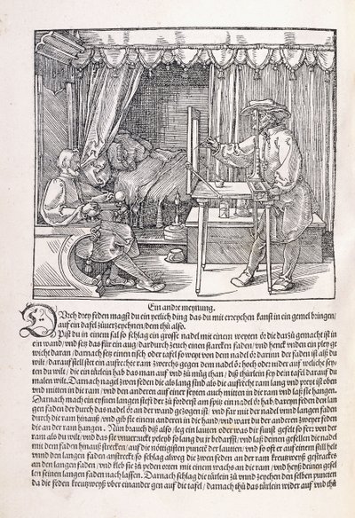 Un dessinateur dessinant un portrait, utilisant un cadre de dessin, 1525 - Albrecht Dürer