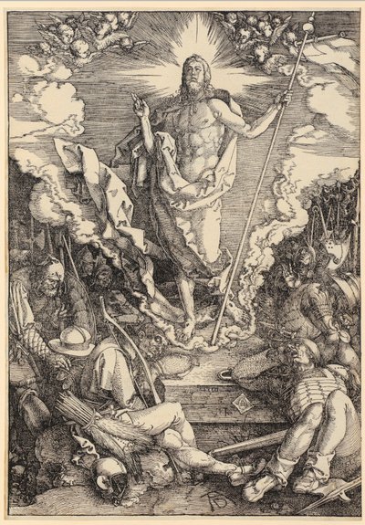 La résurrection du Christ, feuille n° 12 de la série « La Grande Passion » - Albrecht Dürer