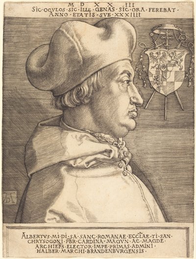 Le cardinal Albrecht de Brandebourg (« le Grand Cardinal ») - Albrecht Dürer