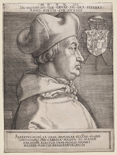 Cardinal Albrecht de Brandebourg - la grande planche - Albrecht Dürer