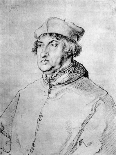 Cardinal Albrecht de Brandebourg, 1518, 1936 - Albrecht Dürer
