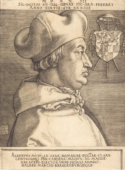 Cardinal Albrecht de Brandebourg, 1523 - Albrecht Dürer