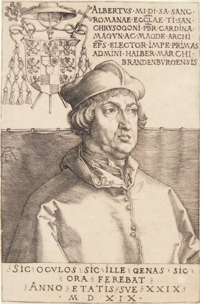 Cardinal Albrecht de Brandebourg; ou Le Petit Cardinal - Albrecht Dürer