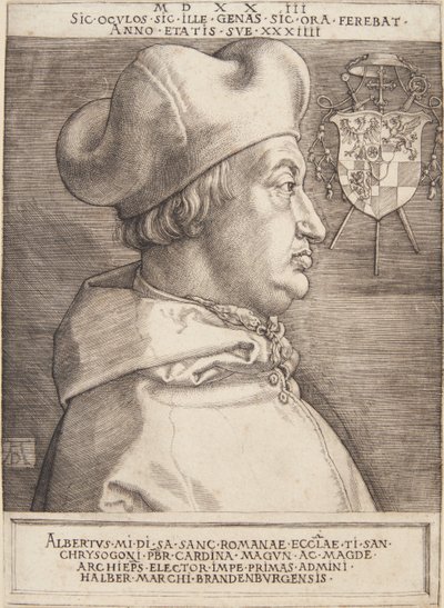 Cardinal Albrecht de Brandebourg; ou le Grand Cardinal - Albrecht Dürer