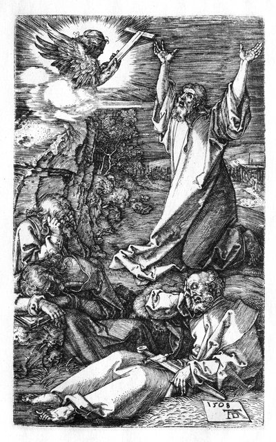 Le Christ sur le mont des Oliviers - Albrecht Dürer