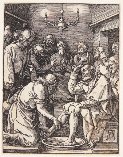 Le Christ lavant les pieds de saint Pierre - Albrecht Dürer