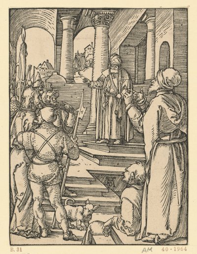 Le Christ devant Pilate (Petite Passion) - Albrecht Dürer