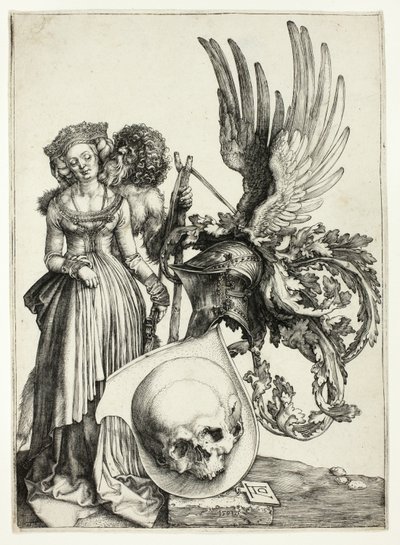 Blason avec un crâne - Albrecht Dürer