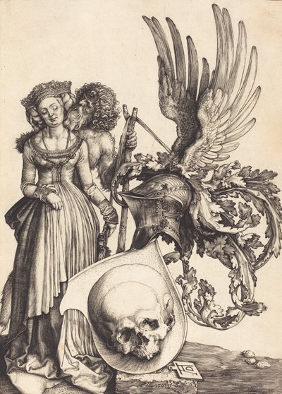 Blason avec un crâne, 1503 - Albrecht Dürer