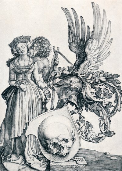 Blason avec un crâne, 1503, 1906 - Albrecht Dürer