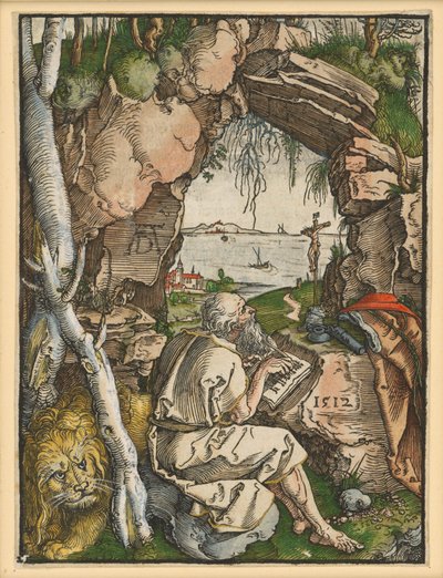 Saint Jérôme dans la grotte creusée dans la roche - Albrecht Dürer