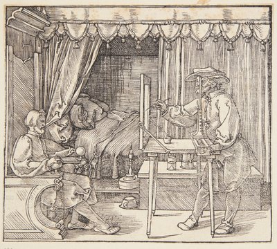 Dessinateur dessinant un portrait - Albrecht Dürer