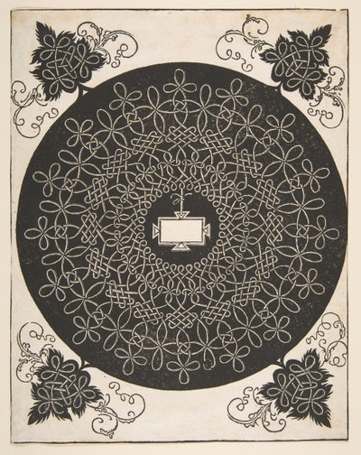 Motif de broderie avec un panneau oblong au centre, avant 1521 - Albrecht Dürer