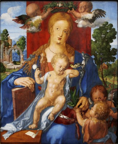 Allemand : Die Madonna mit dem Zeisig The Madonna with the Siskin - Albrecht Dürer