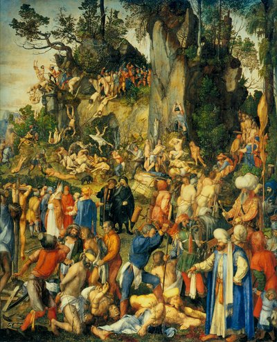 Allemand : Marter der zehntausend Christen Martyre des dix mille - Albrecht Dürer