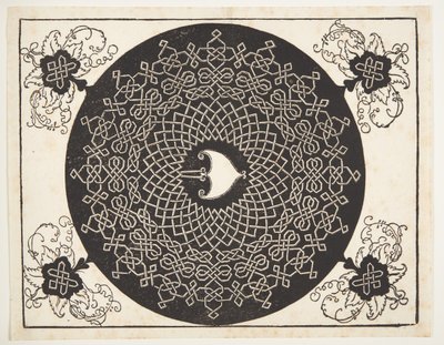 Motif de cordon entrelacé avec centre en forme de cœur - Albrecht Dürer