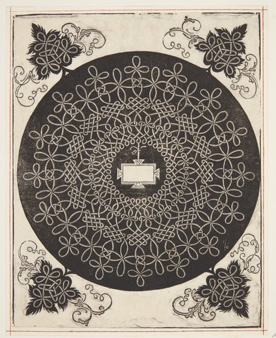 Motif de cordon entrelacé avec bouclier oblong - Albrecht Dürer