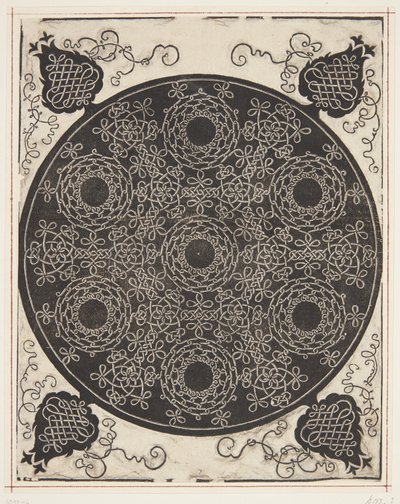 Motif de cordon entrelacé avec sept couronnes - Albrecht Dürer