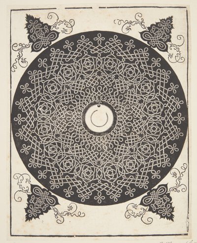 Motif de cordon entrelacé avec médaillon blanc - Albrecht Dürer