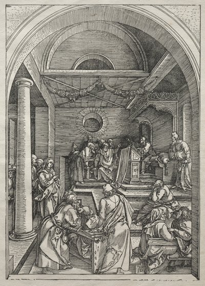 Vie de la Vierge : Le Christ parmi les docteurs - Albrecht Dürer