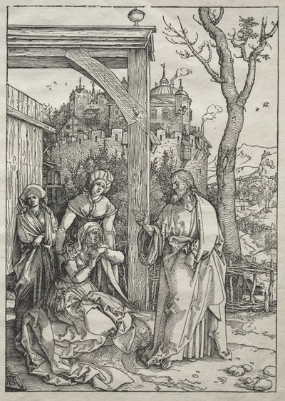 La vie de la Vierge : Le Christ faisant ses adieux à sa mère - Albrecht Dürer