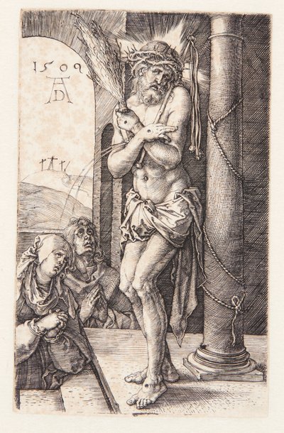 Homme de douleurs près de la colonne - Albrecht Dürer