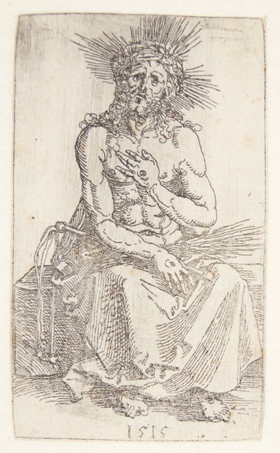 Homme de douleurs, assis - Albrecht Dürer