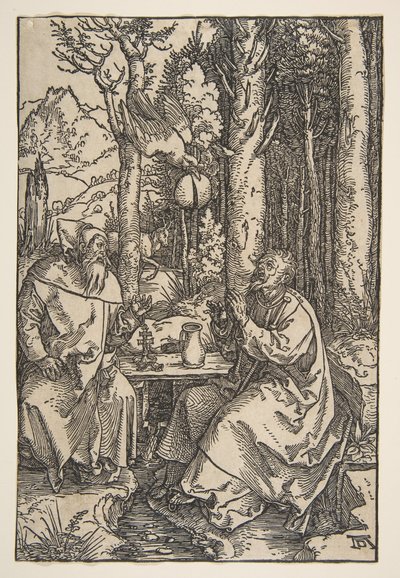 Saint Antoine et Saint Paul dans le désert - Albrecht Dürer