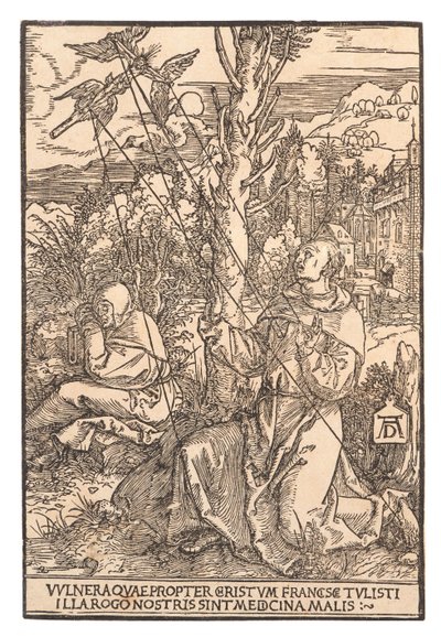 Saint François recevant les stigmates - Albrecht Dürer