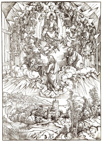 Saint Jean devant Dieu et les anciens - Albrecht Dürer