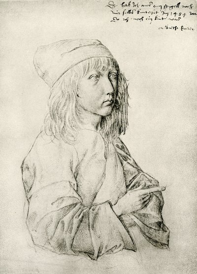 Autoportrait de Dürer à treize ans - Albrecht Dürer