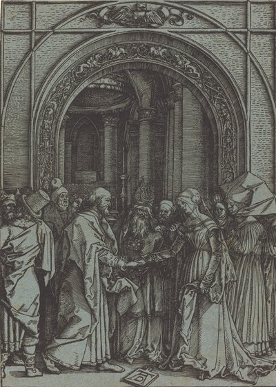 Les fiançailles de la Vierge, vers 1504-1505 imprimé dans les années 1560-1570 - Albrecht Dürer