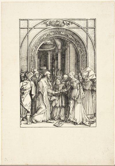 Les fiançailles de la Vierge, de La Vie de la Vierge - Albrecht Dürer