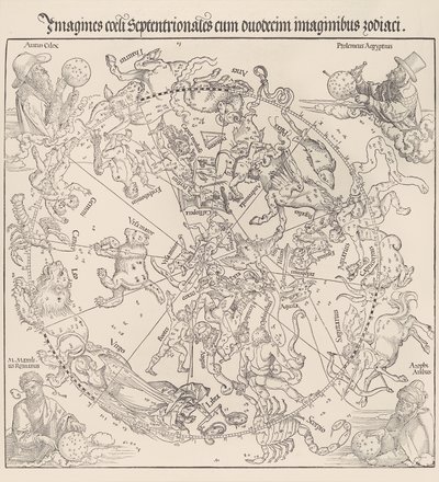 La carte céleste - Hémisphère nord, 1515 - Albrecht Dürer