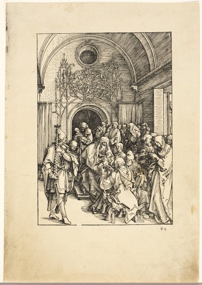 La Circoncision du Christ, de La Vie de la Vierge - Albrecht Dürer
