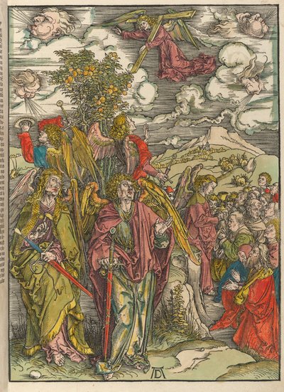 Les quatre anges tenant les vents - Albrecht Dürer