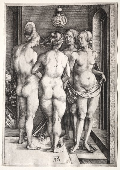 Les Quatre Sorcières Quatre Femmes Nues, 1497 - Albrecht Dürer
