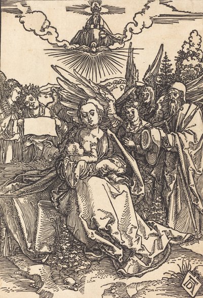 La Sainte Famille avec Cinq Anges, avant 1505 - Albrecht Dürer