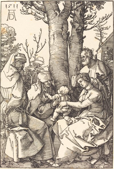 La Sainte Famille avec Joachim et Anne sous un arbre - Albrecht Dürer