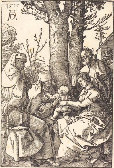La Sainte Famille avec Joachim et Anne sous un arbre - Albrecht Dürer
