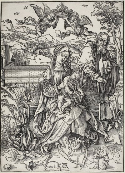 La Sainte Famille avec trois lièvres - Albrecht Dürer
