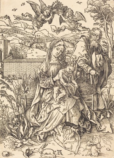 La Sainte Famille avec les trois lièvres, vers 1497-1498 - Albrecht Dürer