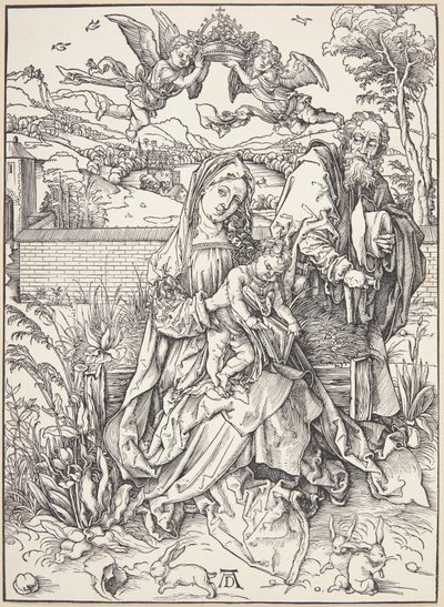 La Sainte Famille avec trois lièvres - Albrecht Dürer