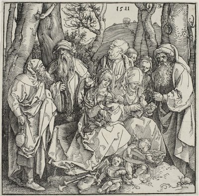 La Sainte Parenté et deux anges musiciens - Albrecht Dürer