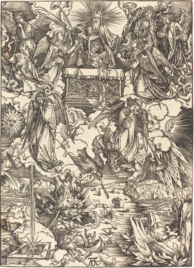 Les sept anges avec les trompettes - Albrecht Dürer