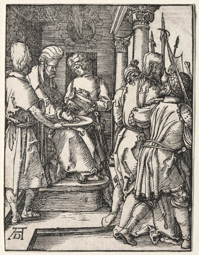 La Petite Passion : Pilate se lavant les mains, 1509-1511 - Albrecht Dürer